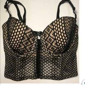 Victoria’s Secret 32D Black&Tan Lined Bra